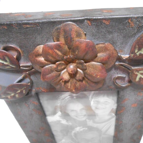 VTG HOLLAND BOONE POLISHED PEWTER LEAD FREE PICTURE FRAME HOLDS 4X6" PHOTO GLASS - Picture 8 of 12